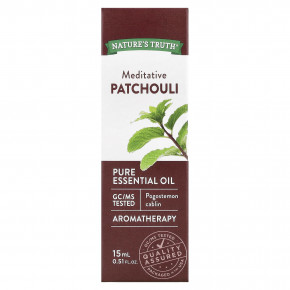Nature's Truth, Чистое эфирное масло, пачули для медитации, 15 мл (0,51 жидк. унц.) в Москве - eco-herb.ru | изображение Nature's Truth, Чистое эфирное масло, пачули для медитации, 15 мл (0,51 жидк. унц.) в Москве - eco-herb.ru | фото