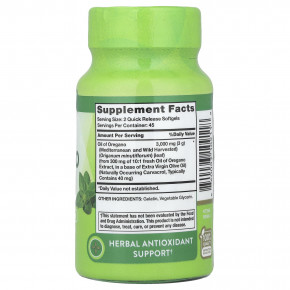 Nature's Truth, Масло орегано, 90 капсул быстрого высвобождения (1500 мг в каждой капсуле) в Москве - eco-herb.ru | фото