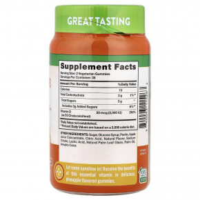 Nature's Truth, витамин D3, вкусный ананас, 70 жевательных таблеток ( 25 мкг (1000 МЕ) в 1 жевательной таблетке) в Москве - eco-herb.ru | фото