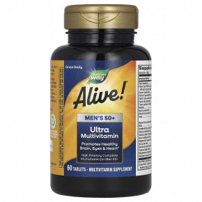 Nature's Way, Alive!®, ультрамультивитамины для мужчин старше 50 лет, 60 таблеток в Москве - eco-herb.ru | изображение Nature's Way, Alive!®, ультрамультивитамины для мужчин старше 50 лет, 60 таблеток в Москве - eco-herb.ru | фото