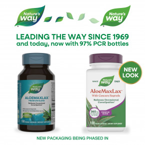 Nature's Way, AloeMaxLax™ с каскара, 100 веганских капсул в Москве - eco-herb.ru | фото