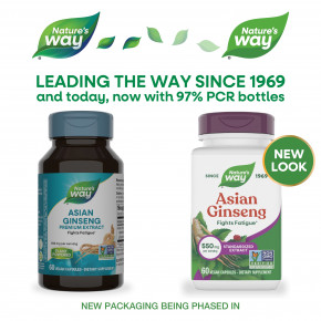 Nature's Way, азиатский женьшень, 550 мг, 60 веганских капсул в Москве - eco-herb.ru | фото