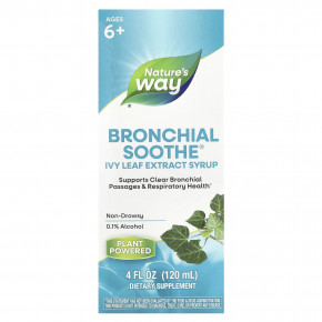 Nature's Way, Bronchial Soothe®, сироп с экстрактом листьев плюща, для детей от 6 лет, 120 мл (4 жидк. Унции) в Москве - eco-herb.ru | изображение Nature's Way, Bronchial Soothe®, сироп с экстрактом листьев плюща, для детей от 6 лет, 120 мл (4 жидк. Унции) в Москве - eco-herb.ru | фото