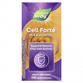 Nature's Way, Cell Forté IP-6 и инозитол, 240 веганских капсул - описание