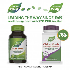 Nature's Way, Chlorofresh®, концентрат хлорофилла, 90 капсул (50 мг в 1 капсуле) в Москве - eco-herb.ru | фото