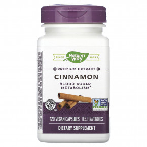 Nature's Way, Cinnamon, 120 Vegan Capsules в Москве - eco-herb.ru | фото