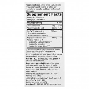 Nature's Way, CranRx®, средство для ухода за женщинами с пробиотиками, 60 капсул в Москве - eco-herb.ru | фото