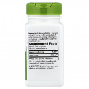 Nature's Way, цветки хмеля, 100 веганских капсул (310 мг в 1 капсуле) в Москве - eco-herb.ru | изображение Nature's Way, цветки хмеля, 100 веганских капсул (310 мг в 1 капсуле) в Москве - eco-herb.ru | фото