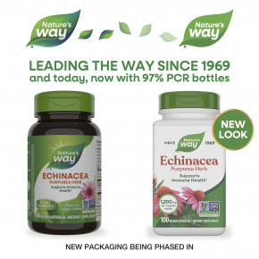 Nature's Way, эхинацея, пурпурная трава, 100 веганских капсул (0,4 мг в 1 капсуле) в Москве - eco-herb.ru | фото