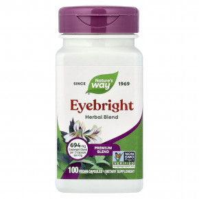 Nature's Way, Eyebright, смесь трав, 100 веганских капсул - описание | фото