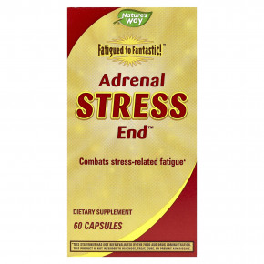 Nature's Way, Fatigued to Fantastic!, Adrenal Stress End, 60 капсул - описание | фото