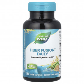 Nature's Way, Fiber Fusion ™ Daily, 3,1 г, 150 веганских капсул (0,62 г в 1 капсуле) в Москве - eco-herb.ru | фото