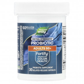 Nature's Way, Fortify®, пробиотик, для взрослых старше 50 лет, 50 млрд, 30 капсул с отсроченным высвобождением в Москве - eco-herb.ru | фото