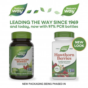 Nature's Way, ягоды боярышника, 100 веганских капсул (360 мг в 1 капсуле) в Москве - eco-herb.ru | фото