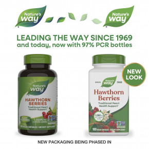 Nature's Way, Ягоды боярышника, 180 веганских капсул (360 мг на капсулу) в Москве - eco-herb.ru | фото