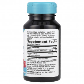 Nature's Way, клюква, смесь премиального качества, 400 мг, 60 веганских капсул в Москве - eco-herb.ru | фото