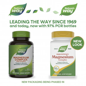 Nature's Way, комплекс с магнием, 100 капсул (250 мг в 1 капсуле) в Москве - eco-herb.ru | фото