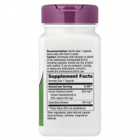 Nature's Way, конский каштан, стандартизированный экстракт, 90 веганских капсул в Москве - eco-herb.ru | изображение Nature's Way, конский каштан, стандартизированный экстракт, 90 веганских капсул в Москве - eco-herb.ru | фото