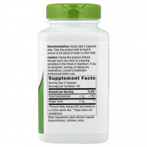 Nature's Way, корень имбиря, 240 веганских капсул (0,55 мг в 1 капсуле) в Москве - eco-herb.ru | фото