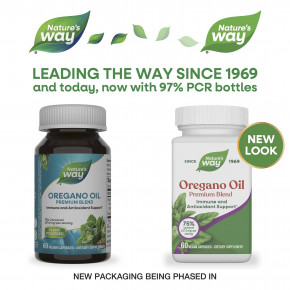 Nature's Way, масло орегано, смесь премиального качества, 60 веганских капсул (50 мг в 1 капсуле) в Москве - eco-herb.ru | фото