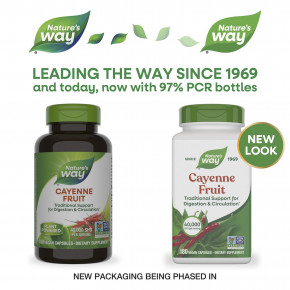 Nature's Way, плоды кайенского перца, 180 веганских капсул (450 мг в 1 капсуле) в Москве - eco-herb.ru | изображение Nature's Way, плоды кайенского перца, 180 веганских капсул (450 мг в 1 капсуле) в Москве - eco-herb.ru | фото