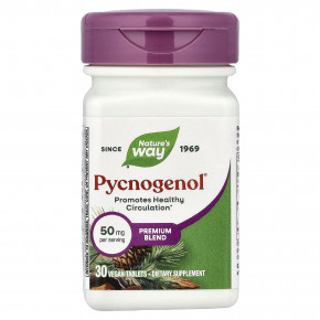 Nature's Way, Pycnogenol®, 30 веганских таблеток - описание | фото