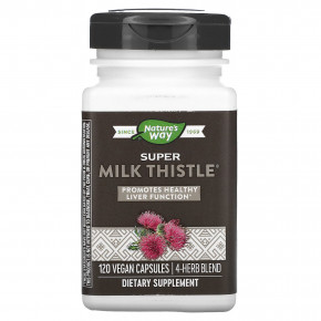 Nature's Way, Super Milk Thistle®, 120 веганских капсул - описание | фото