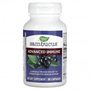 Nature's Way, Sambucus Advanced Immune, 80 капсул - описание | фото