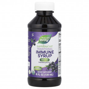 Nature's Way, Sambucus®, традиционный сироп для иммунитета, бузина, для детей от 7 лет, 120 мл (4 жидк. унции) в Москве - eco-herb.ru | фото