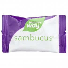 Nature's Way, Sambucus® Ultra Immune, Juicy взрыв, ягодный вкус, 25 жевательных таблеток в упаковке в Москве - eco-herb.ru | фото
