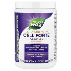 Nature's Way, Смесь для напитков Cell Forté®, с IP-6 и инозитолом, усиленный, цитрусовый, 414 г (14,6 унции) - описание | фото
