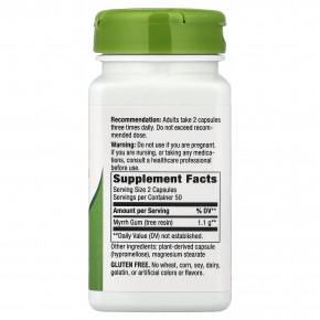 Nature's Way, смола мирры, 100 веганских капсул (550 мг в 1 капсуле) в Москве - eco-herb.ru | фото