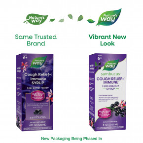 Nature's Way, средство от кашля и иммунитет, Sambucus®, для детей от 6 лет, 120 мл (4 жидк. унции) в Москве - eco-herb.ru | фото