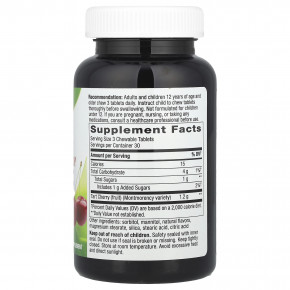 Nature's Way, Tart Cherry, Ultra Chewables, вишня, 90 жевательных таблеток (400 мг в одной таблетке) в Москве - eco-herb.ru | фото