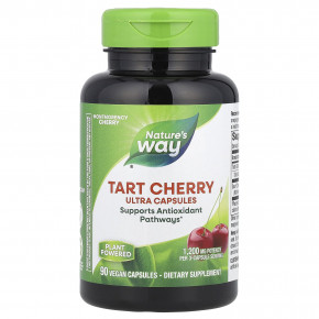 Nature's Way, Tart Cherry, ультракапсулы, 1200 мг, 90 растительных капсул - описание | фото