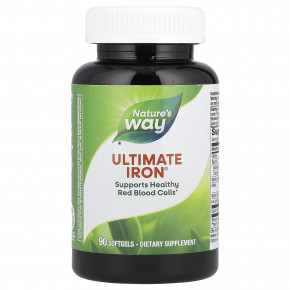 Nature's Way, Ultimate Iron®, 90 мягких таблеток в Москве - eco-herb.ru | фото