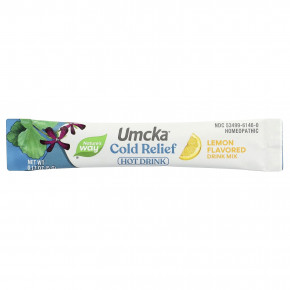 Nature's Way, Umcka®, смесь для приготовления горячего напитка от простуды, для детей от 6 лет, со вкусом лимона, 10 пакетиков по 5 г (0,17 унции) в Москве - eco-herb.ru | фото