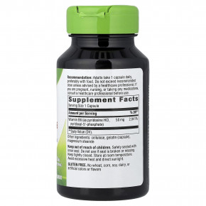 Nature's Way, витамин B6, 50 мг, 100 капсул в Москве - eco-herb.ru | фото