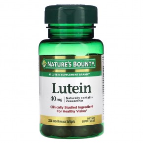 Nature's Bounty, Lutein, 40 mg, 30 Rapid Release Softgels в Москве - eco-herb.ru | фото
