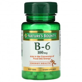 Nature's Bounty, Vitamin B-6, 100 mg, 100 Tablets в Москве - eco-herb.ru | фото