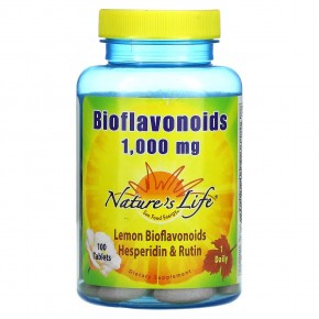 Nature's Life, Биофлавоноиды, 1000 мг, 100 таблеток - описание