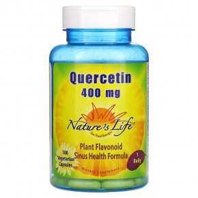 Nature's Life, кверцетин, 400 мг, 100 вегетарианских капсул в Москве - eco-herb.ru | фото