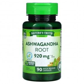 Nature's Truth, Ashwagandha Root, 460 mg, 90 Quick Release Capsules в Москве - eco-herb.ru | фото