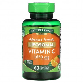 Nature's Truth, Liposomal Vitamin C, Advanced Formula, 550 mg, 60 Quick Release Softgels в Москве - eco-herb.ru | фото