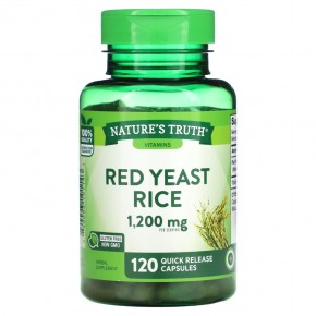 Nature's Truth, Red Yeast Rice , 1,200 mg , 120 Quick Release Capsules в Москве - eco-herb.ru | фото