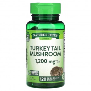 Nature's Truth, Turkey Tail Mushroom, 600 mg, 120 Quick Release Capsules в Москве - eco-herb.ru | фото