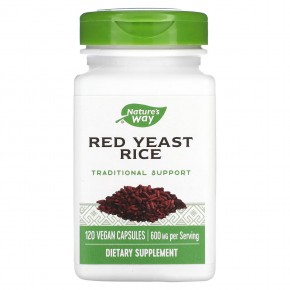 Nature's Way, Red Yeast Rice, 600 mg, 120 Vegan Capsules в Москве - eco-herb.ru | фото