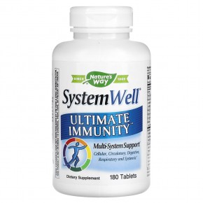 Nature's Way, System Well, Ultimate Immunity, 180 таблеток - описание