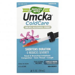 Nature's Way, Umcka ColdCare, 99.9% Alcohol-Free Drops, 2 fl oz (59 ml) в Москве - eco-herb.ru | фото