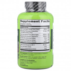 NATURELO, Bone Strength, комплекс растительного кальция, 240 вегетарианских капсул в Москве - eco-herb.ru | фото